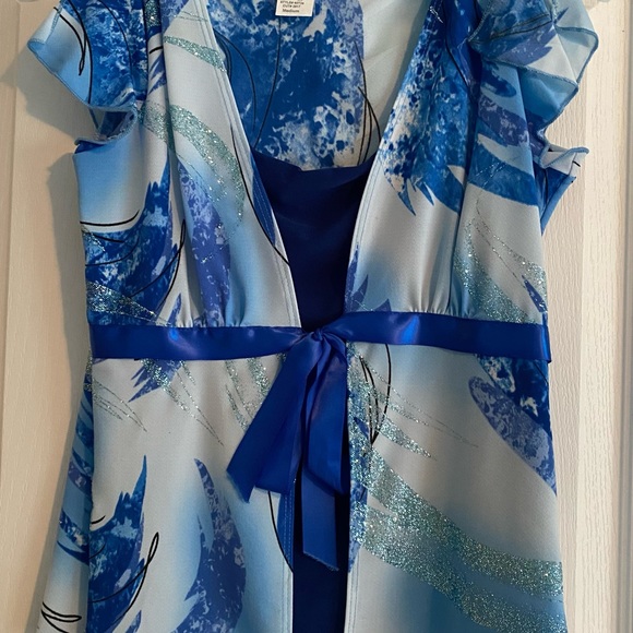 Blue sparkly dressy top - Picture 5 of 5